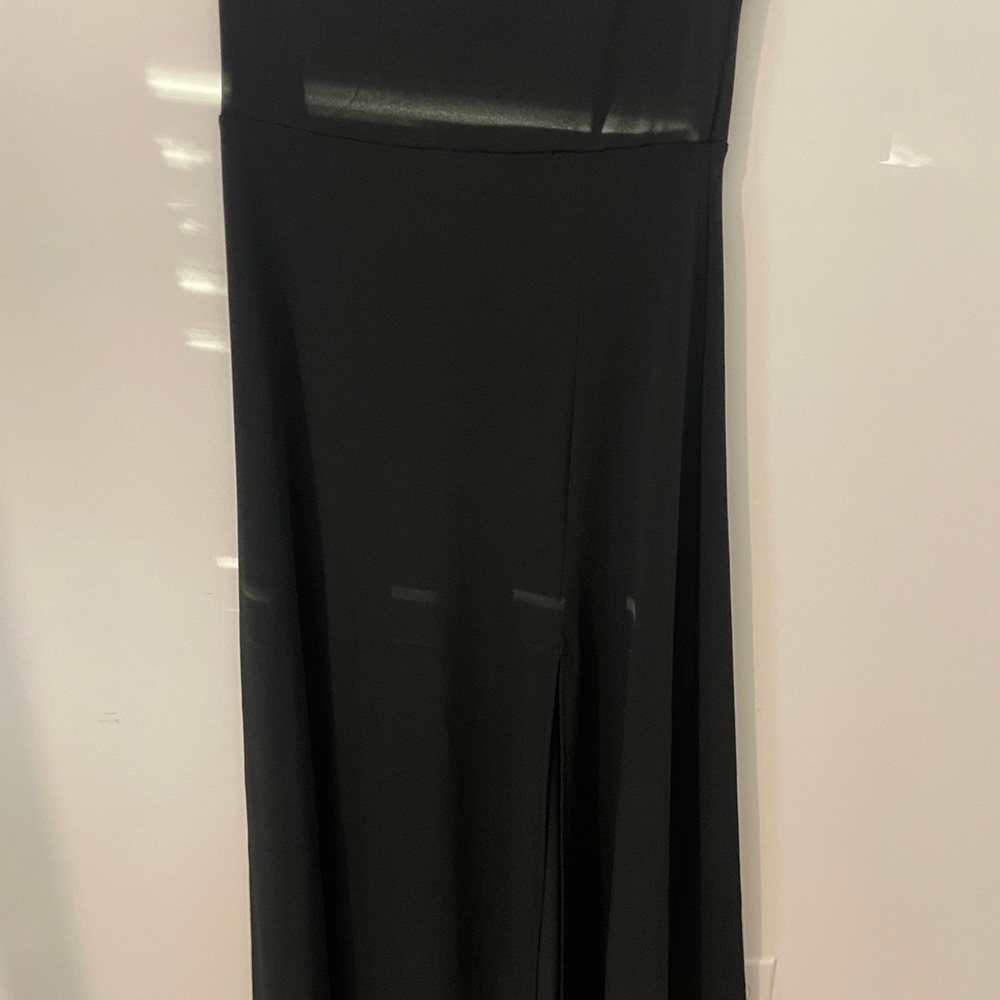 Banana Republic Resort Shop Black Strapless Maxi with Slit